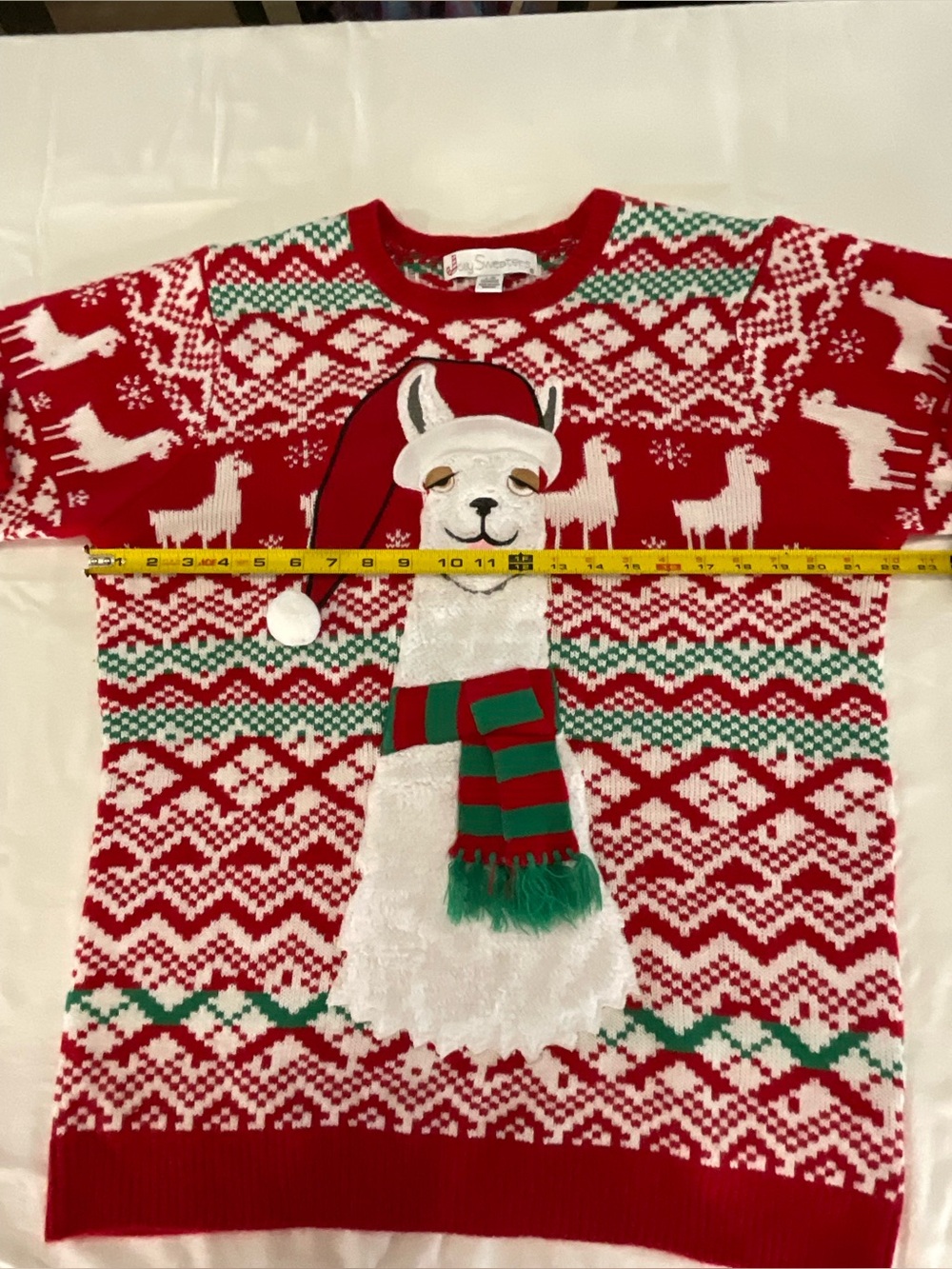 Jolly Sweaters Ugly Christmas Sweaters Llama Santa Women’s L/G - Picture 6 of 6
